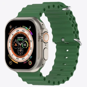 Apple Watch Ultra (2022) GPS + Cellular 49mm Titânio Natural - Loop Trail Verde